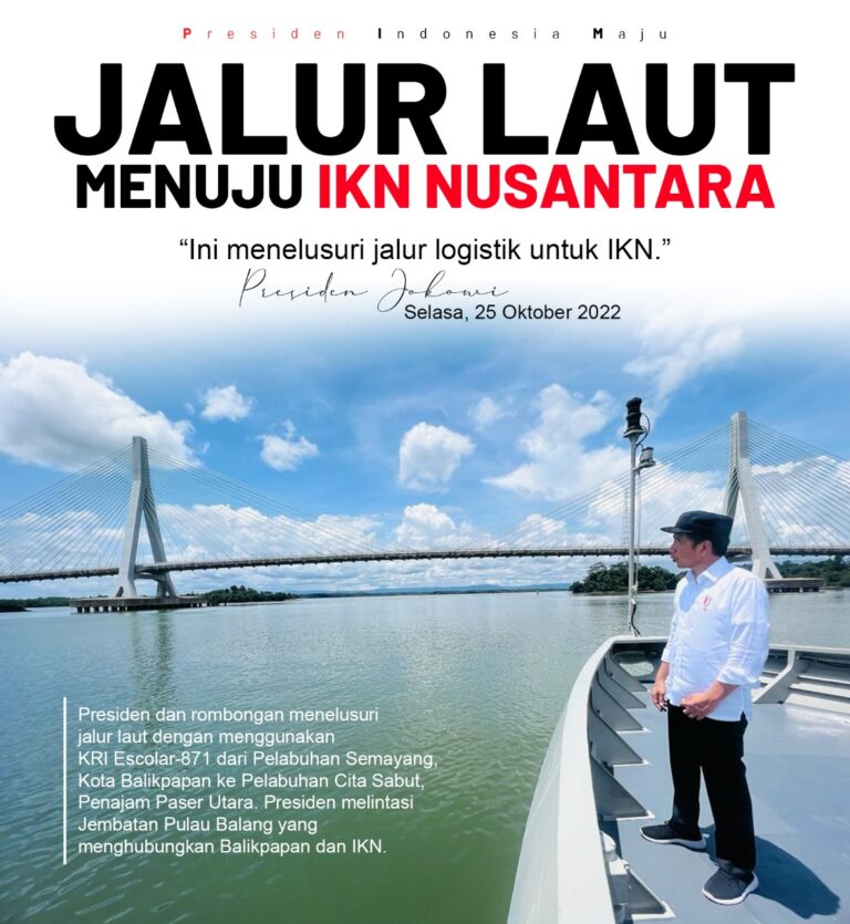 Presiden Indonesia Maju: Jalur Laut Menuju IKN Nusantara